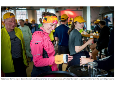 Bierrun Groningen in Dagblad van het Noorden
