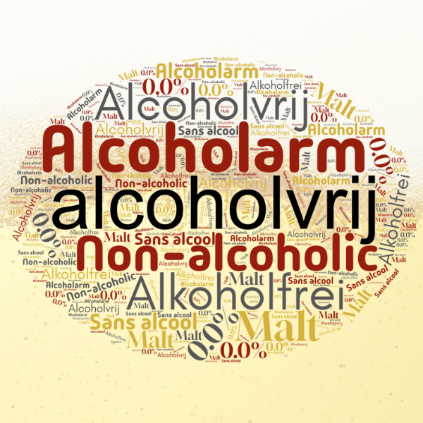 Wordcloud alcoholvrij bier