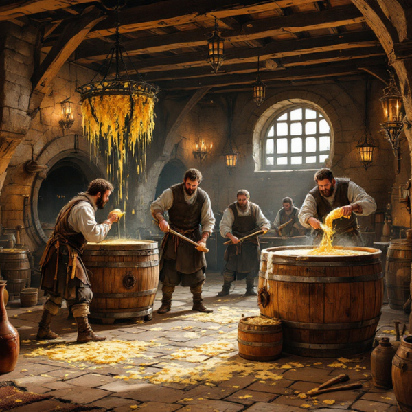 Vergisting in een brouwerij